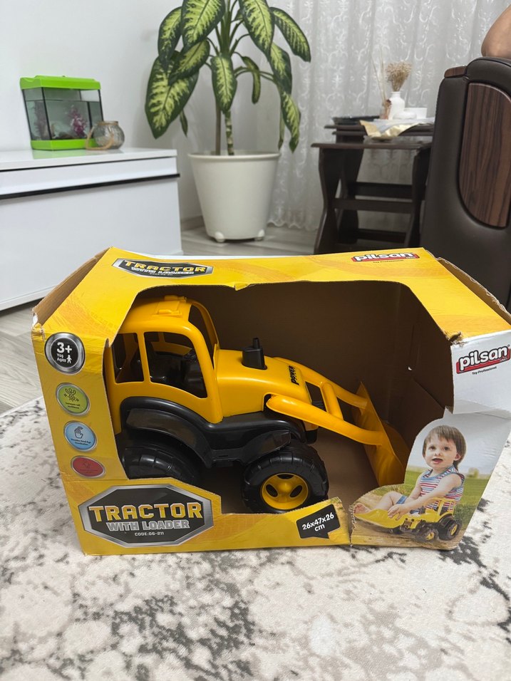 Pilsan Sarı Oyuncak Traktör - Görsel 2