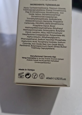 VANG Hafif Tonlu BB Krem SPF30+ 40ml - Görsel 3