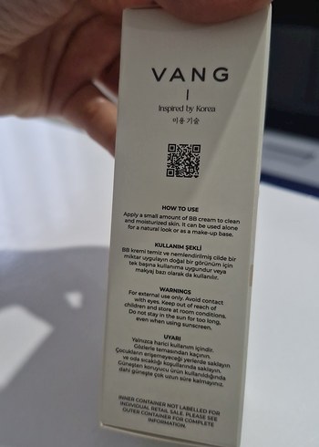 VANG Hafif Tonlu BB Krem SPF30+ 40ml - Görsel 2