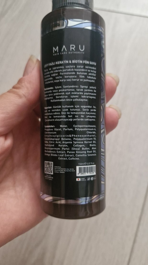 Maru Keratin & Biotin Saç Kremi Sprey 150ml - Görsel 2