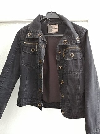 vintage siyah kot ceket