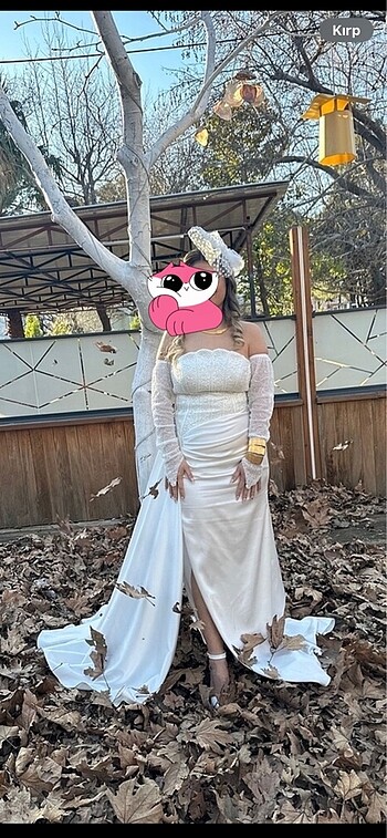 Nikah düğün için beyaz saten