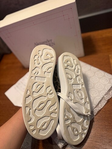 39 Beden kahverengi Renk McQueen Leopar Sneaker