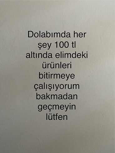 Her şey 50 tl