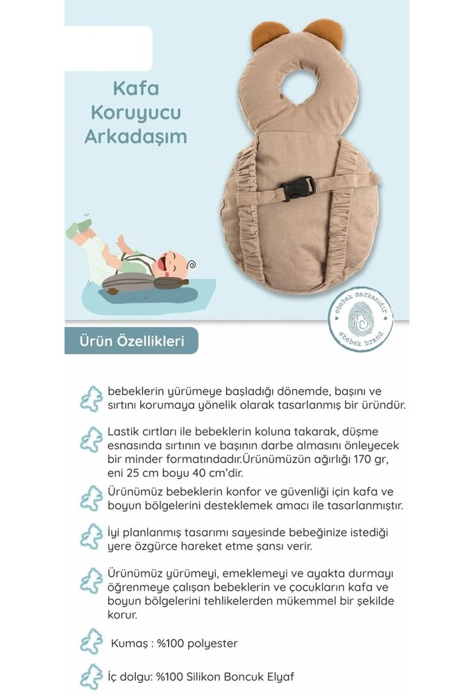 Bebek kafa koruyucu arkadaşım - Görsel 4