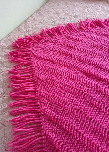 Pembe Örgü Çocuk Battaniyesi - Görsel 2