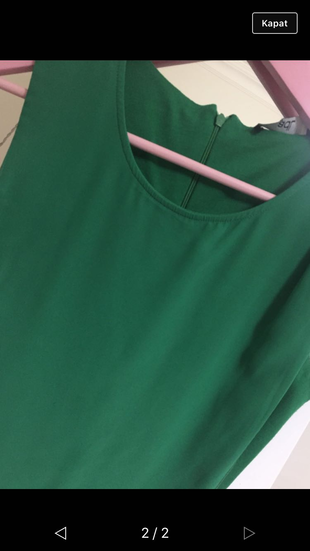 Adil Işık Yeşil tüllü elbise 