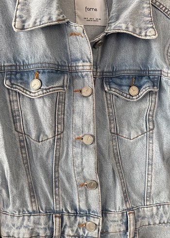 Düğmeli Uzun Kollu Denim Tulum - Görsel 3