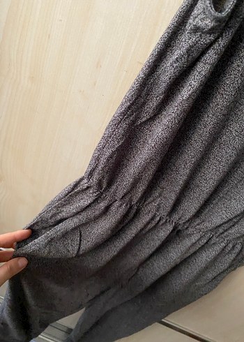 Gri pente kumaş Midi Tulum - Görsel 3