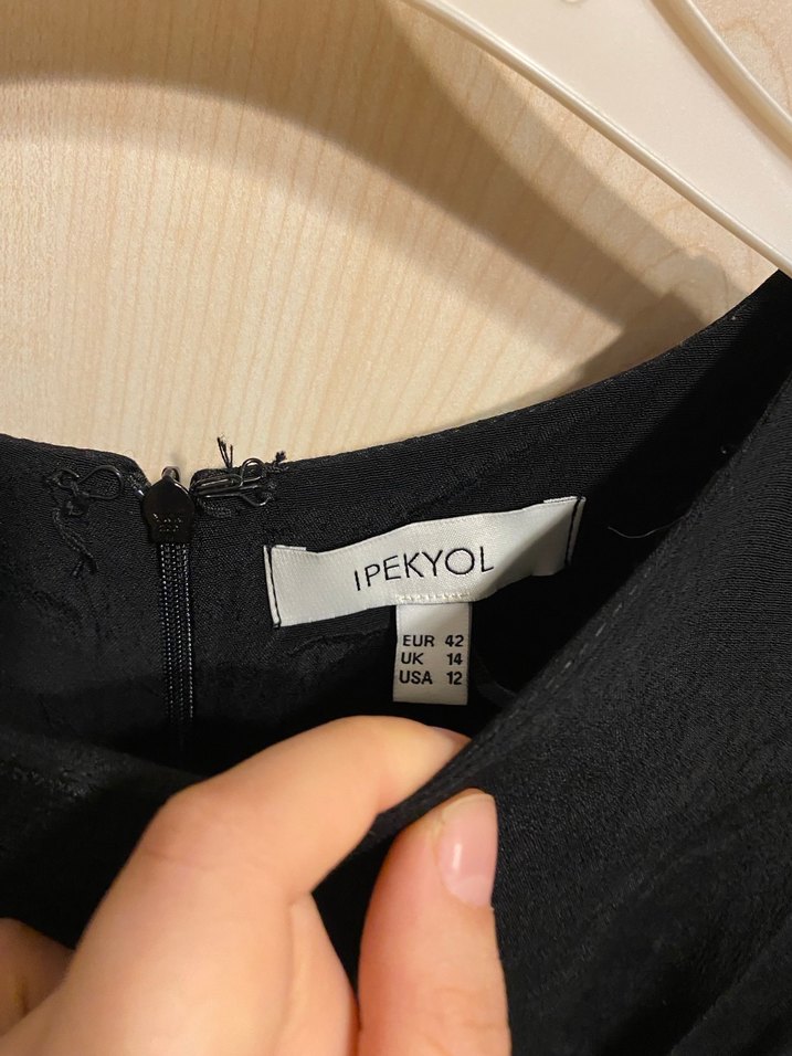 Siyah Kemerli  siyah Kadın Tulum - Görsel 3