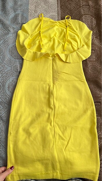 s Beden sarı Renk Zara elbise