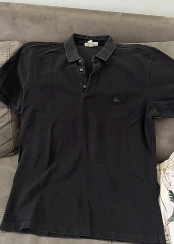 Lacoste Siyah Kısa Kollu Polo Tişört - Görsel 3