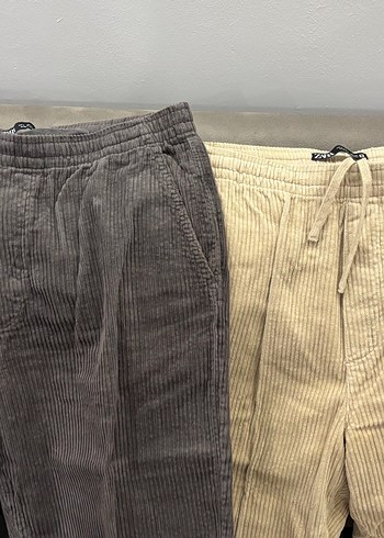 Fitilli Zara pantolon açık renkli satıldı - Görsel 14
