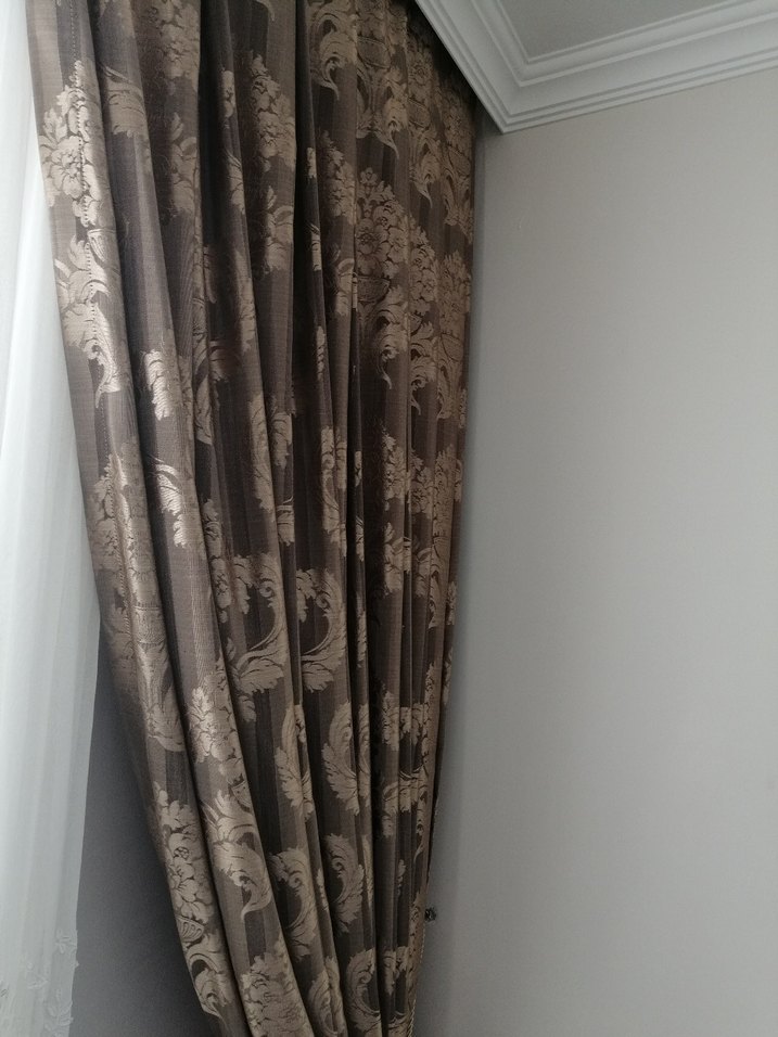 Kahverengi vizon Desenli Perde - Görsel 4