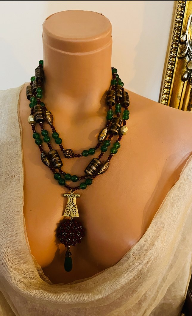 Uzun Bohem Boncuklu Kadın Kolye - Görsel 5