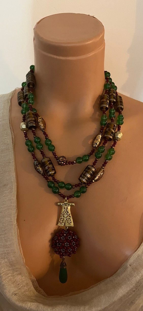 Uzun Bohem Boncuklu Kadın Kolye - Görsel 2