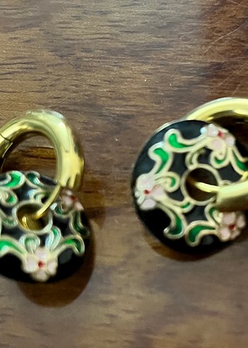 Cloisonne küpe - Görsel 2