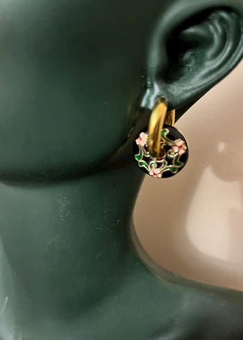 Cloisonne küpe - Görsel 4