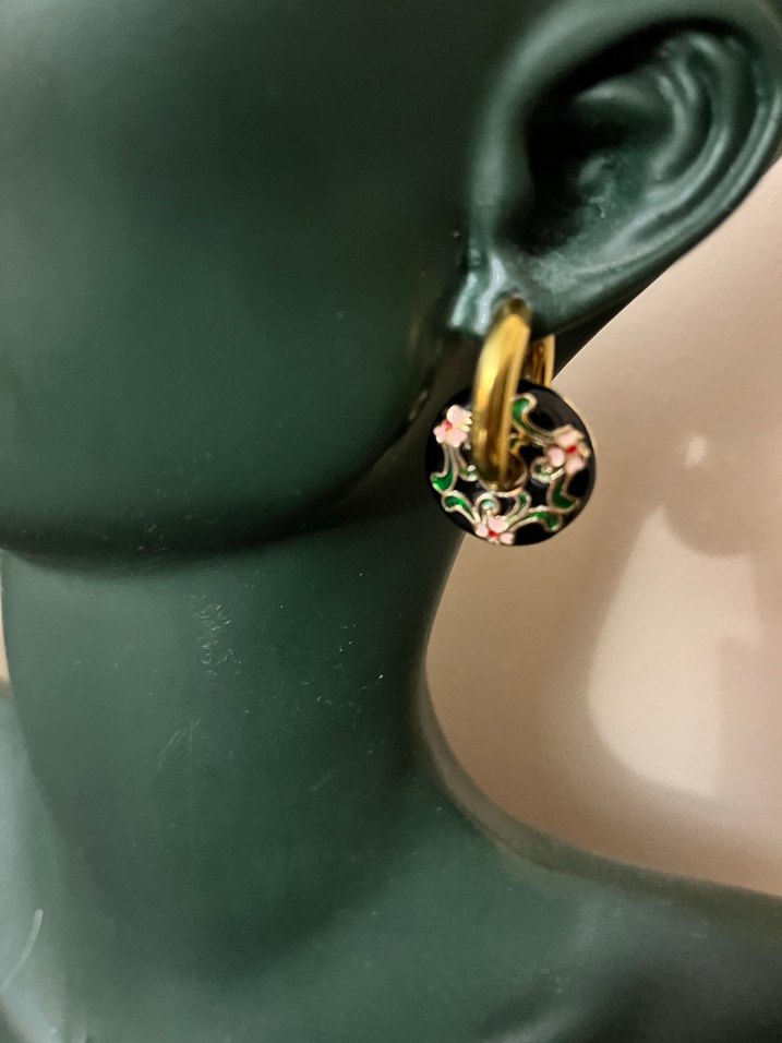 Cloisonne küpe - Görsel 4