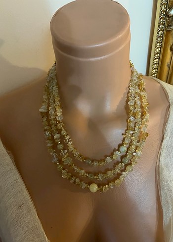 Uzun Boncuklu Bohem Kadın Kolye - Görsel 2