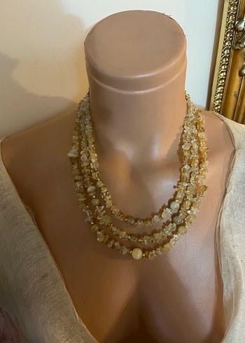 Uzun Boncuklu Bohem Kadın Kolye - Görsel 3