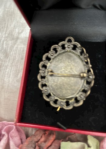 Beden altın Renk Altın Renkli Vintage Broş