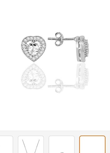 swarovski Gümüş set 