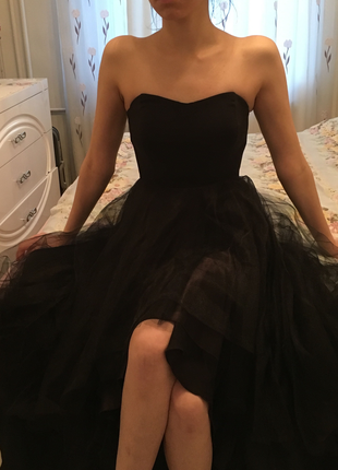 Adil Işık Siyah prenses model abiye