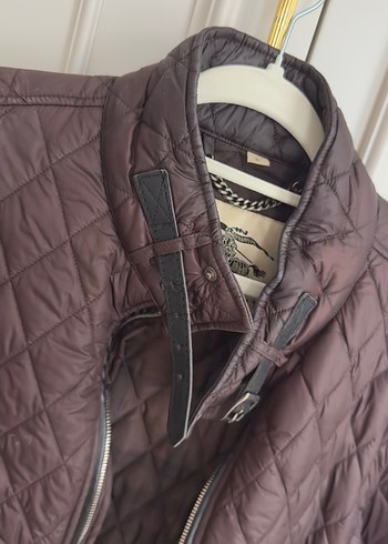 Kahverengi Burberry Orj Erkek Biker Ceket - Görsel 3