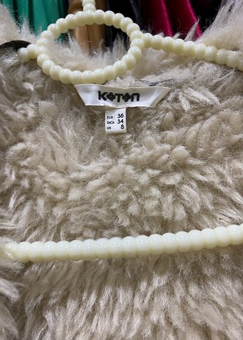 Kahverengi Süet Kadın Kürklü Kışlık kaban - Görsel 2