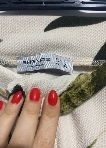 Yeşil yaprak Baskılı Kadın Uzun Kumaş Pantolon - Görsel 4