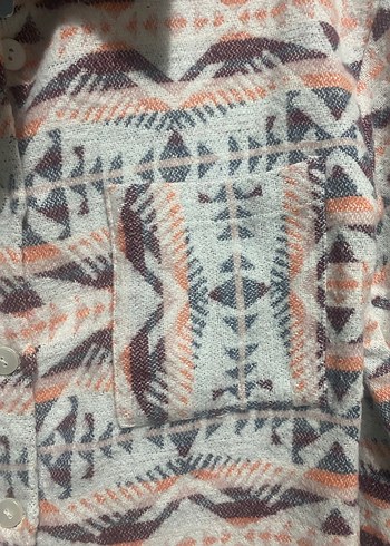 Uzun Kollu Bohem Desenli Kadın Gömlek Elbise-Tunik - Görsel 3