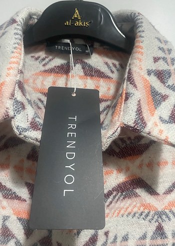 Uzun Kollu Bohem Desenli Kadın Gömlek Elbise-Tunik - Görsel 4