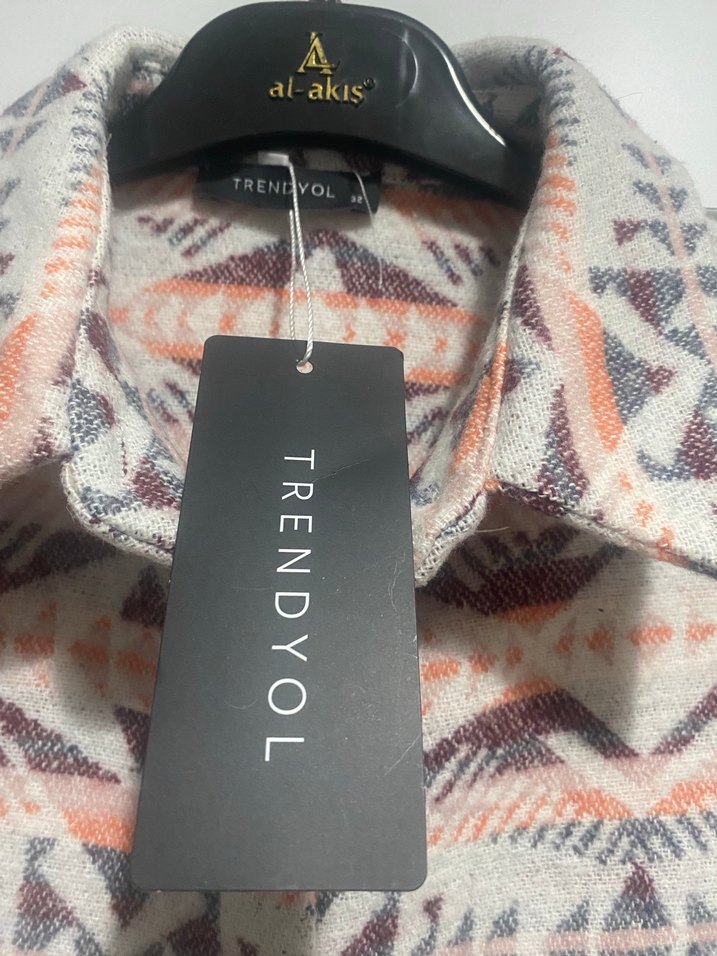 Uzun Kollu Bohem Desenli Kadın Gömlek Elbise-Tunik - Görsel 4