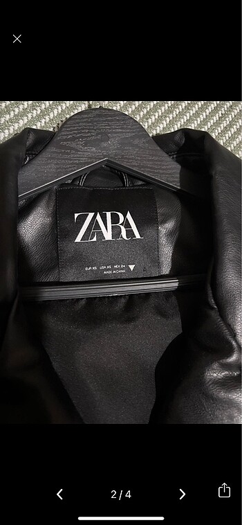 Zara Zara Oversize deri ceket