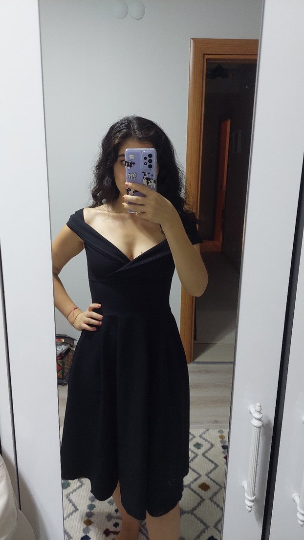 siyah elbise - Görsel 2