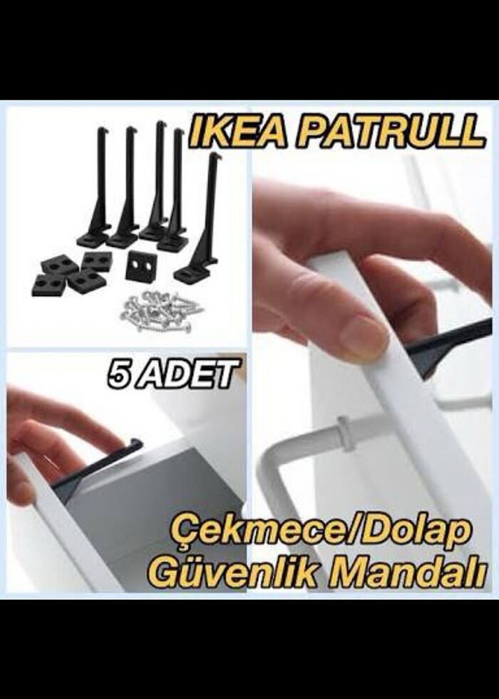 IKEA Patrull Çocuk Çekmece Kilidi - Görsel 3