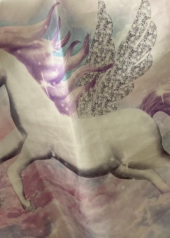 7 Yaş Beden H&M- Kız Çocuk Kabarık Unicornlu Kloş Elbise