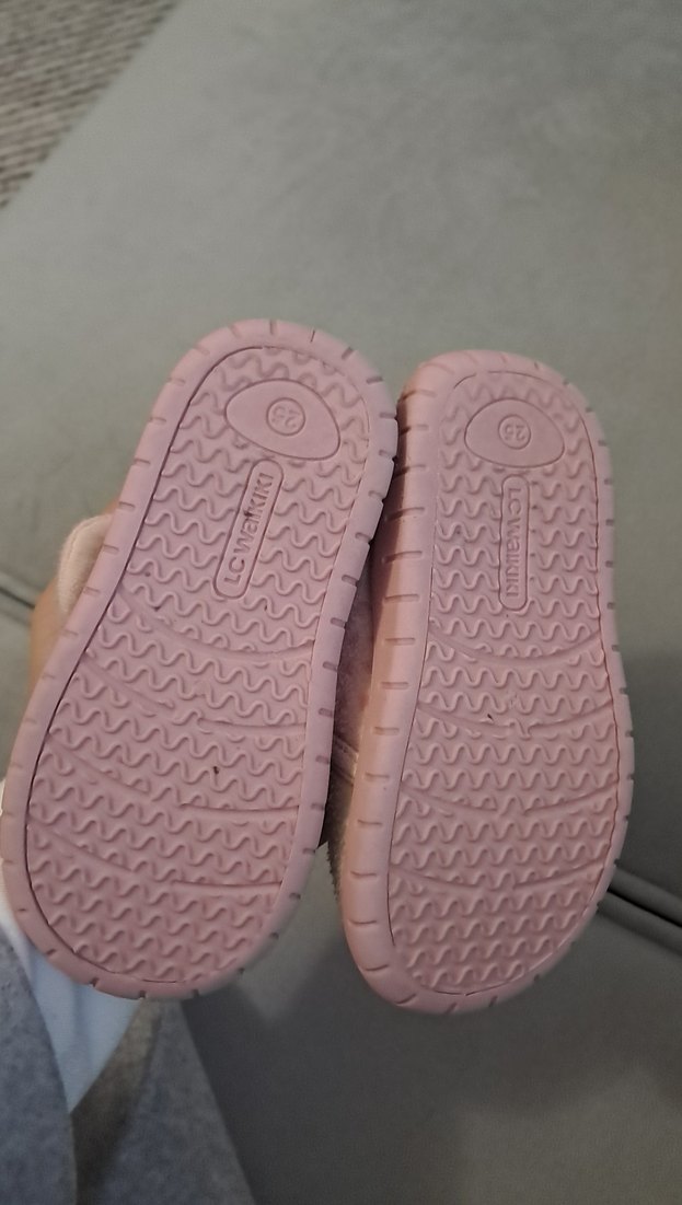 Kız Çocuk Pembe Nakışlı Sıcak panduf - Görsel 2