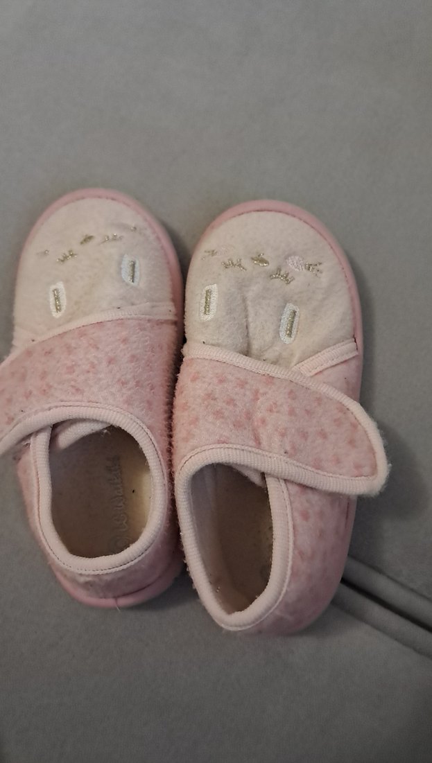 Kız Çocuk Pembe Nakışlı Sıcak panduf - Görsel 3