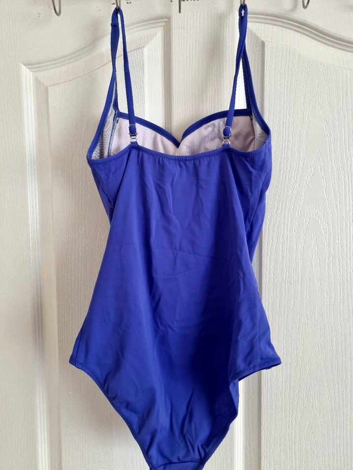 Mavi Drapeli İnce Askılı Kadın Mayo - LC Waikiki - Görsel 2