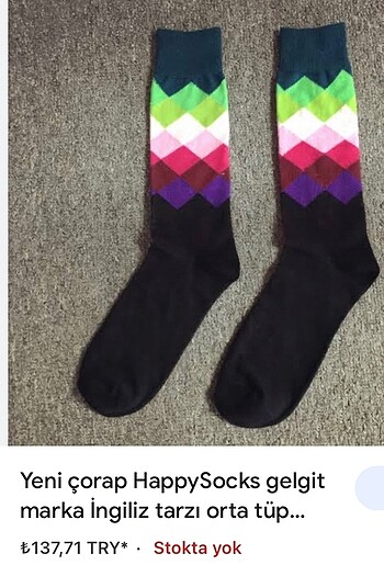  Beden HAPPY SOCK ÇORAP