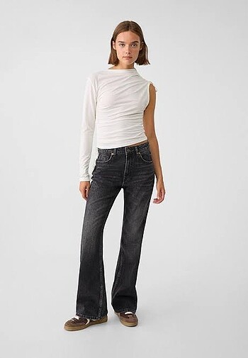 Stradivarius Siyah Jean Pantolon