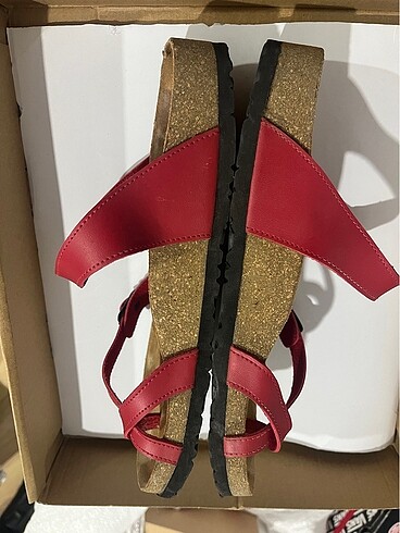 39 Beden kırmızı Renk Pierre Cardin Kırmızı Terlik