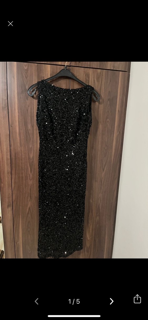 Happy to Wear siyah payet elbise - Görsel 3