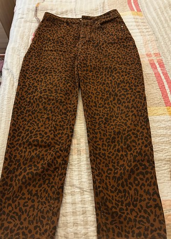 Jimmy Key Leopar Desenli Yüksek Bel Slim Fit - Görsel 6