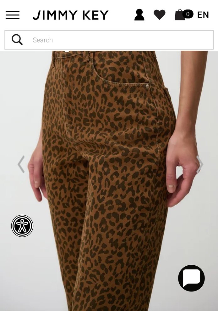 Jimmy Key Leopar Desenli Yüksek Bel Slim Fit - Görsel 2