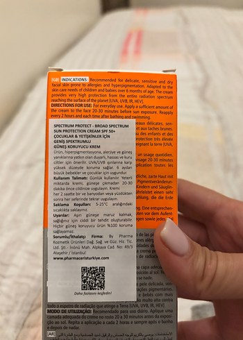 Pharmaceris SPF 50+ Geniş Spektrumlu Koruyucu Krem - Görsel 4
