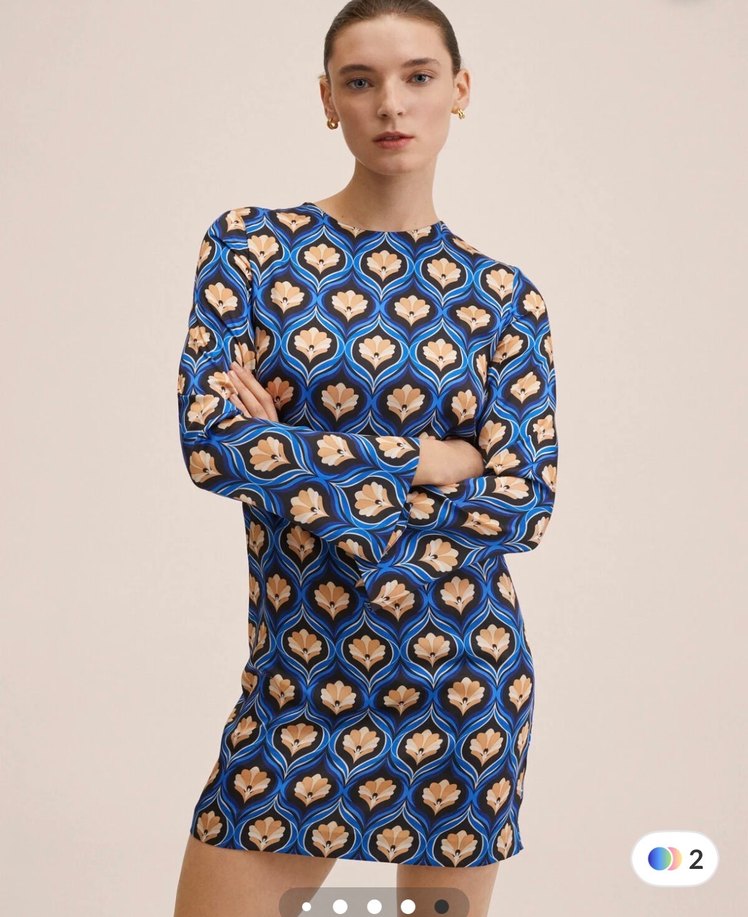 mango bohem tarz mini elbise - Görsel 5