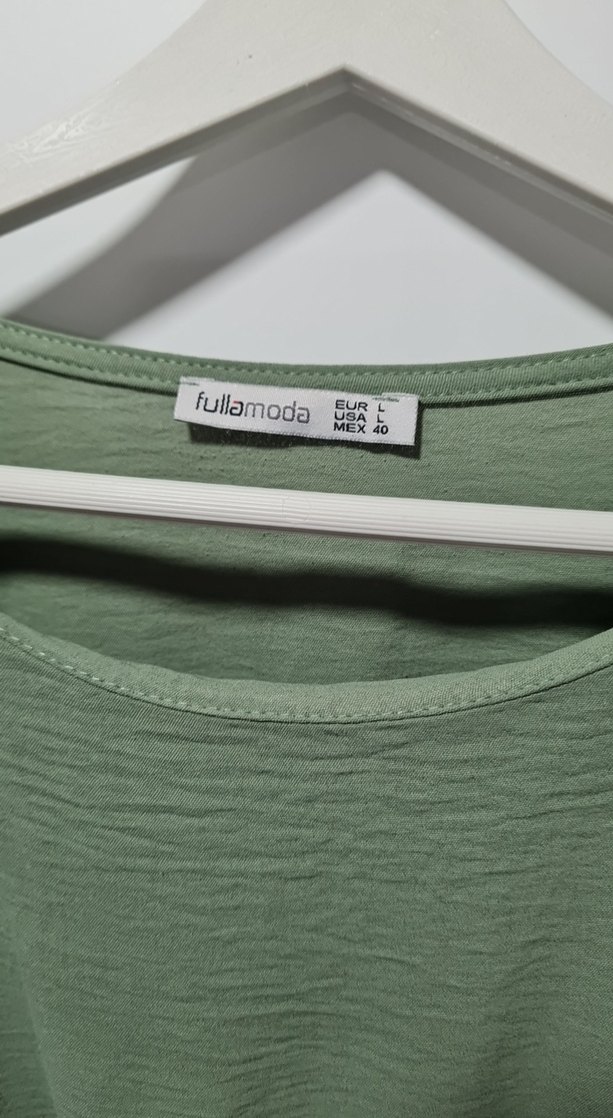 Yeşil Kemerli Uzun Kadın Elbise - Görsel 2